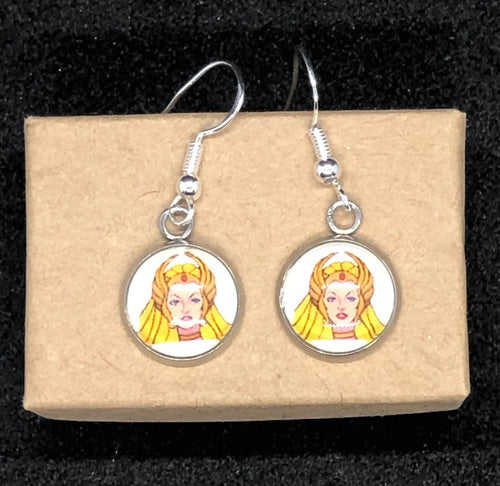 He-Man Inspired She-ra 80’s Retro Cartoon Dangle Earrings