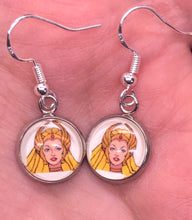 Load image into Gallery viewer, He-Man Inspired She-ra 80’s Retro Cartoon Dangle Earrings
