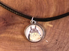 Load image into Gallery viewer, Studio Gibli Totoro inspired glass cabochon Necklace
