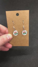 Load and play video in Gallery viewer, Central Perk Inspired Friends Coffee Shop 90’s TV show Earrings—4 styles
