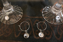 Load image into Gallery viewer, Nightmare Before Christmas Wine Charms Handmade set of 4–with free gift!
