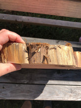 Load image into Gallery viewer, 15” Red cedar wood slice, tree slab, for centerpieces, wedding decor, large wood round
