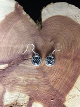 Load image into Gallery viewer, Marvel Inspired Black Panther Earrings with Sterling Silver Hooks
