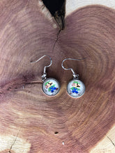 Load image into Gallery viewer, Nintendo Inspired Classic Retro 8-BIT Luigi Earrings With Silver Hooks
