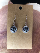 Load image into Gallery viewer, Marvel Inspired Black Panther Earrings with Sterling Silver Hooks
