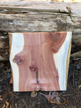 Load image into Gallery viewer, Raw Planed Red Cedar Plank Board 11.5” by 12” live edge
