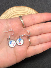 Load image into Gallery viewer, Sega Inspired Sonic Earrings With Silver Hooks
