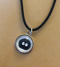 Load image into Gallery viewer, Small Studio Ghibli Soot Sprite Necklace Spirited Away
