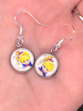 Load image into Gallery viewer, Rainbow Bright Inspired 80’s Retro Cartoon Dangle Earrings
