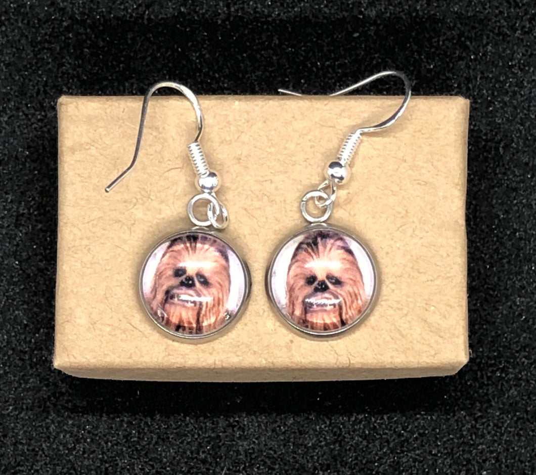 Star Wars Inspired Chewbacca Dangle Earrings