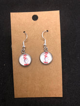 Load image into Gallery viewer, Dr. Seuss Inspired Cat In The Hat Dangle Earrings For Teachers Kids Librarians Gifts
